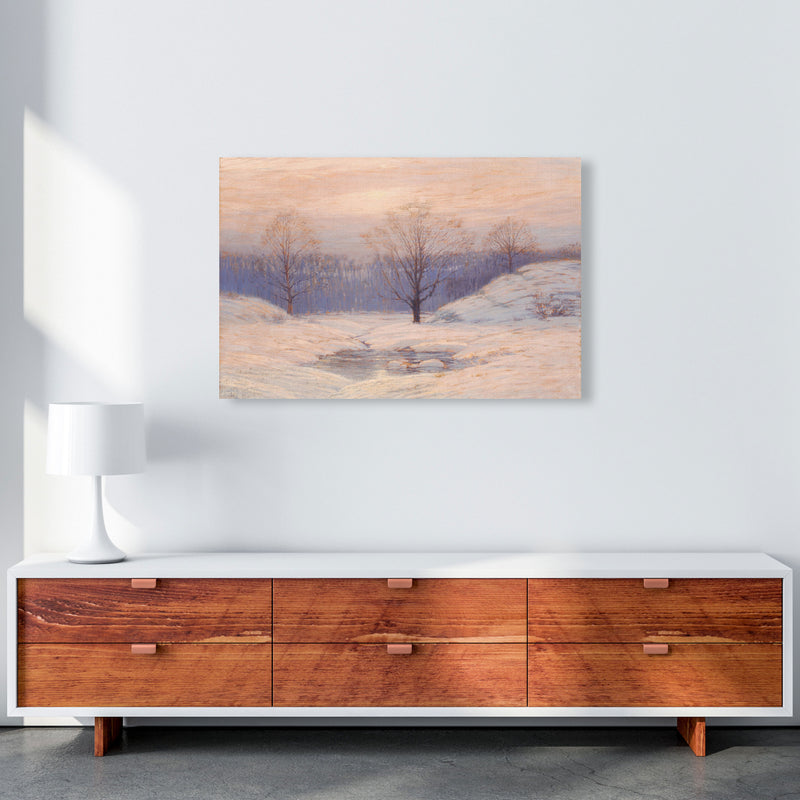 Snowy Sunset Art Print by Seven Trees Design A1 Canvas