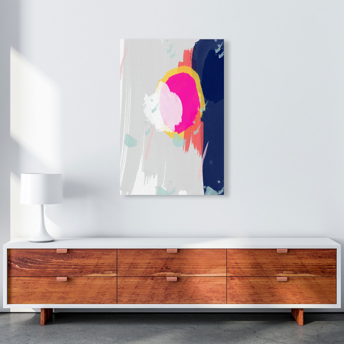 The Happy Paint Strokes Art Print by Seven Trees Design A1 Canvas