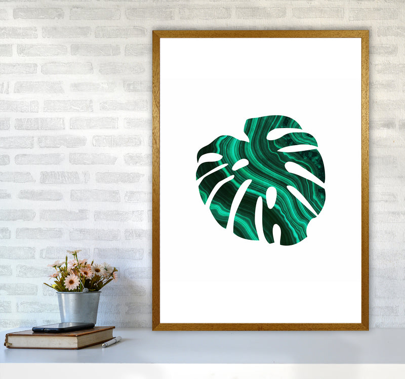 Green Marble Leaf I Art Print by Seven Trees Design A1 Print Only