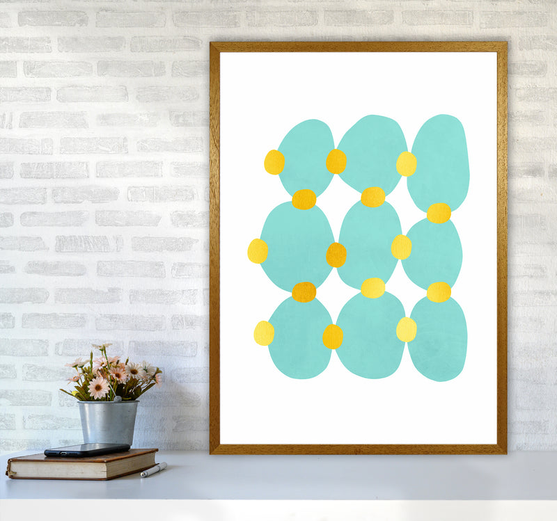 The Blue Islands Abstract Art Print by Seven Trees Design