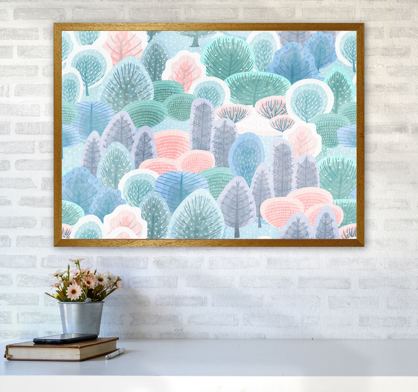 Happy Forest Art Print by Seven Trees Design A1 Print Only