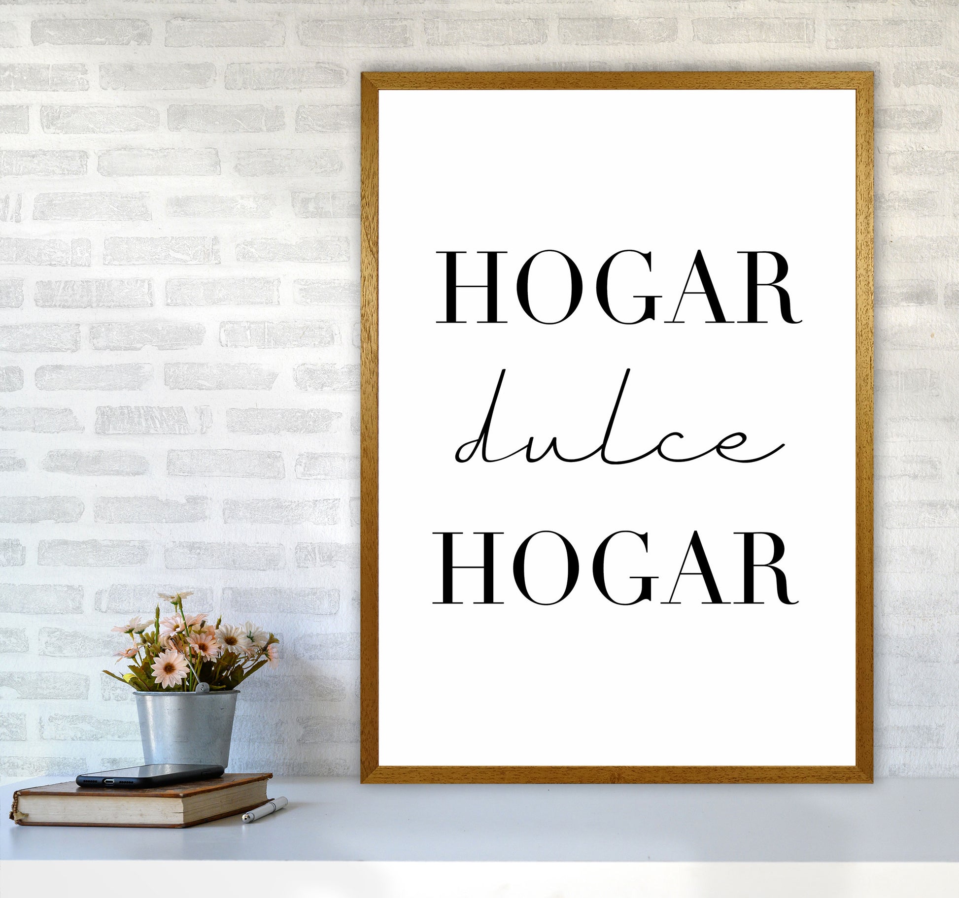 Home Sweet Home (spanish) Art Print by Seven Trees Design A1 Print Only