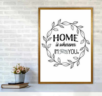 Home With You Art Print by Seven Trees Design A1 Print Only