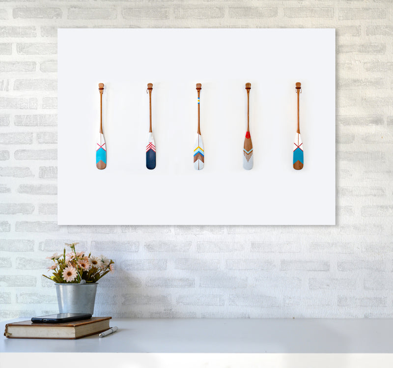 Five Oars Photography Art Print by Seven Trees Design A1 Black Frame