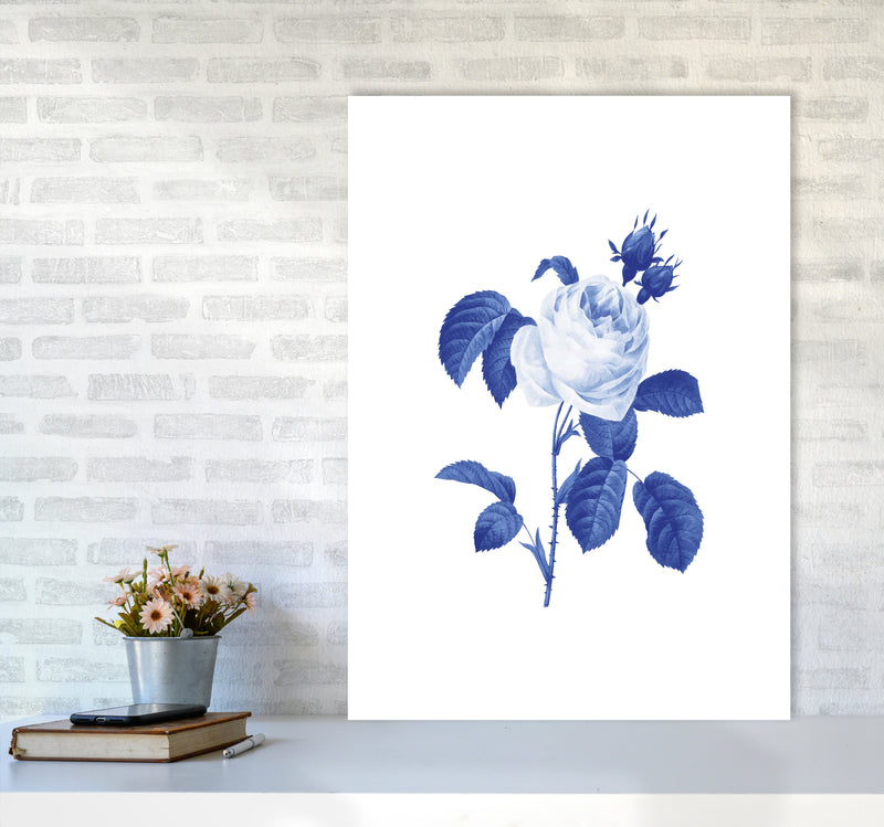 Blue botanic I Art Print by Seven Trees Design A1 Black Frame