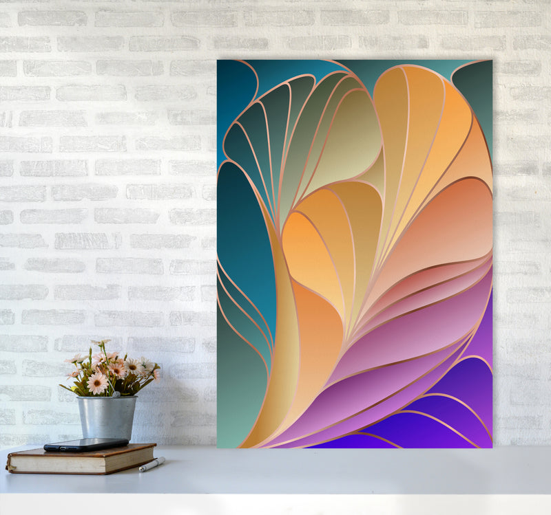 Colorful Art Deco IV Art Print by Seven Trees Design A1 Black Frame