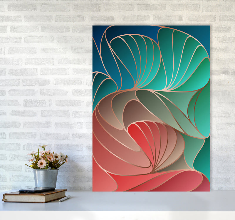 Colorful Art Deco I Art Print by Seven Trees Design A1 Black Frame