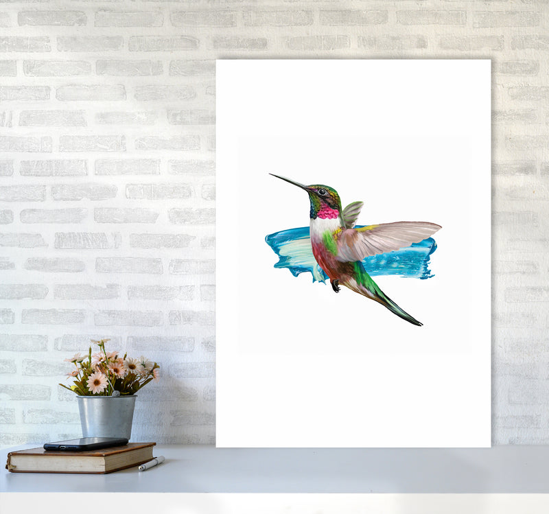 Modern Humingbird II Art Print by Seven Trees Design
