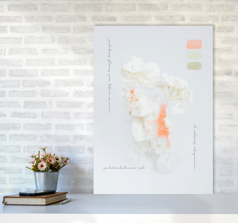 Modern Vintage Botanic Art Print by Seven Trees Design A1 Black Frame