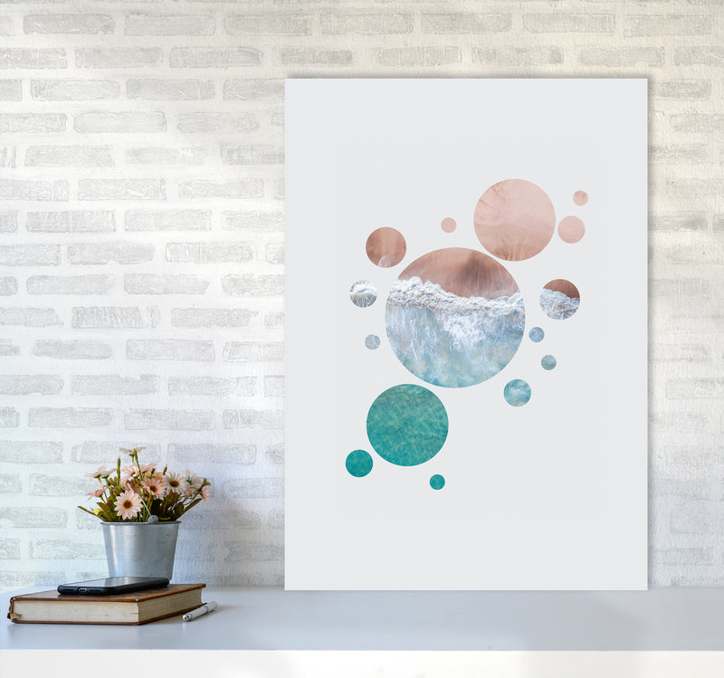 Planet Ocean Art Print by Seven Trees Design A1 Black Frame