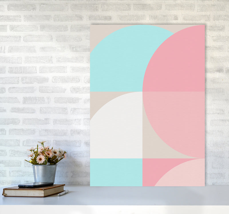 Scandinavian Shapes II Abstract Art Print by Seven Trees Design A1 Black Frame