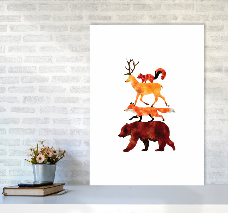The Forest Friends Childrens Art Print by Seven Trees Design