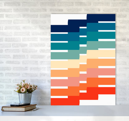 The Modern Geometry Art Print by Seven Trees Design A1 Black Frame