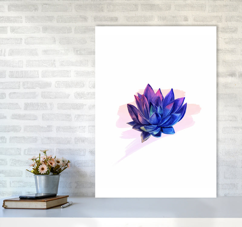 The Modern Succulent Art Print by Seven Trees Design A1 Black Frame