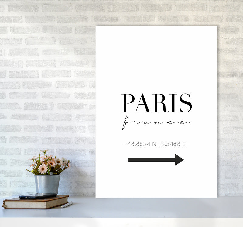 To Paris Sign Art Print by Seven Trees Design A1 Black Frame