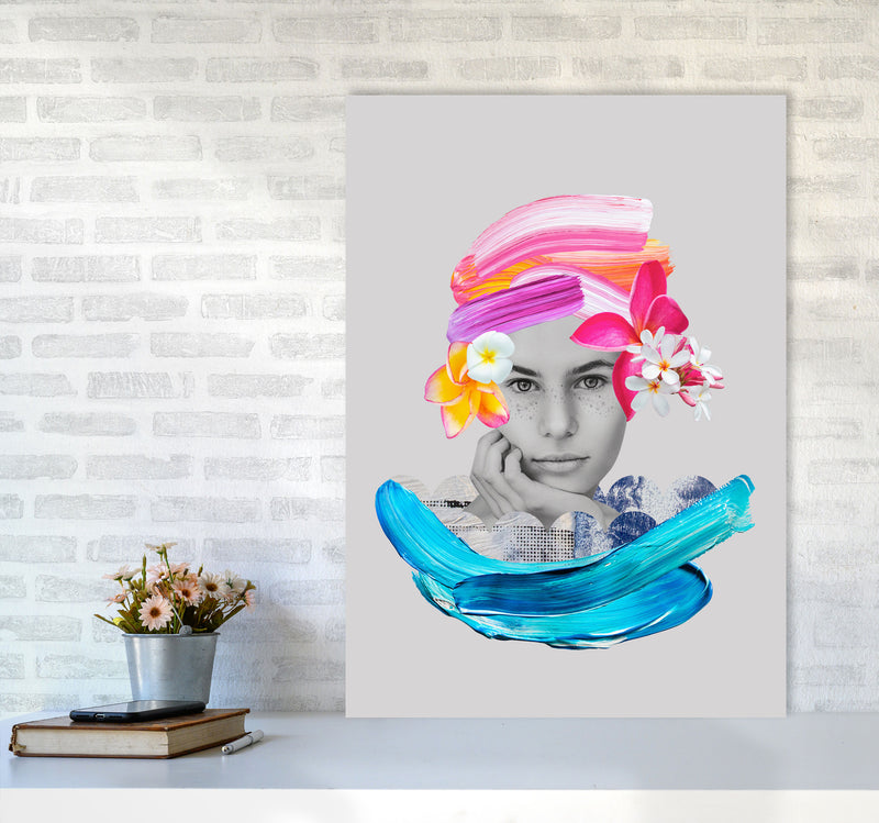 Imagination Girl Art Print by Seven Trees Design A1 Black Frame
