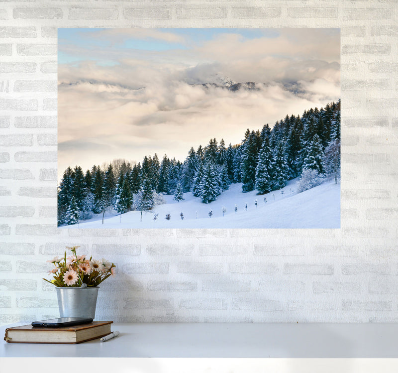 Pines in the sky Art Print by Seven Trees Design A1 Black Frame