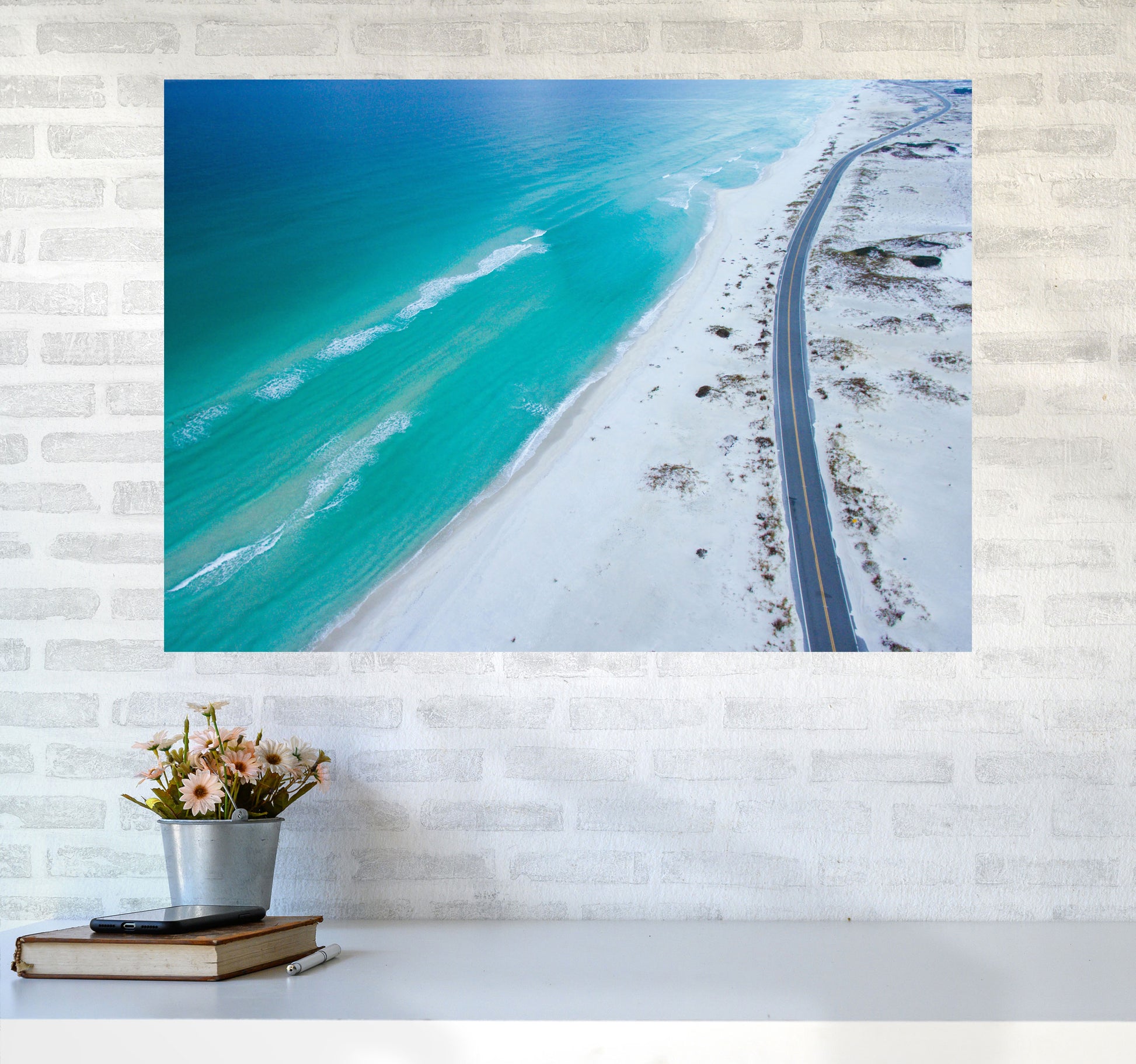 The View Art Print by Seven Trees Design A1 Black Frame