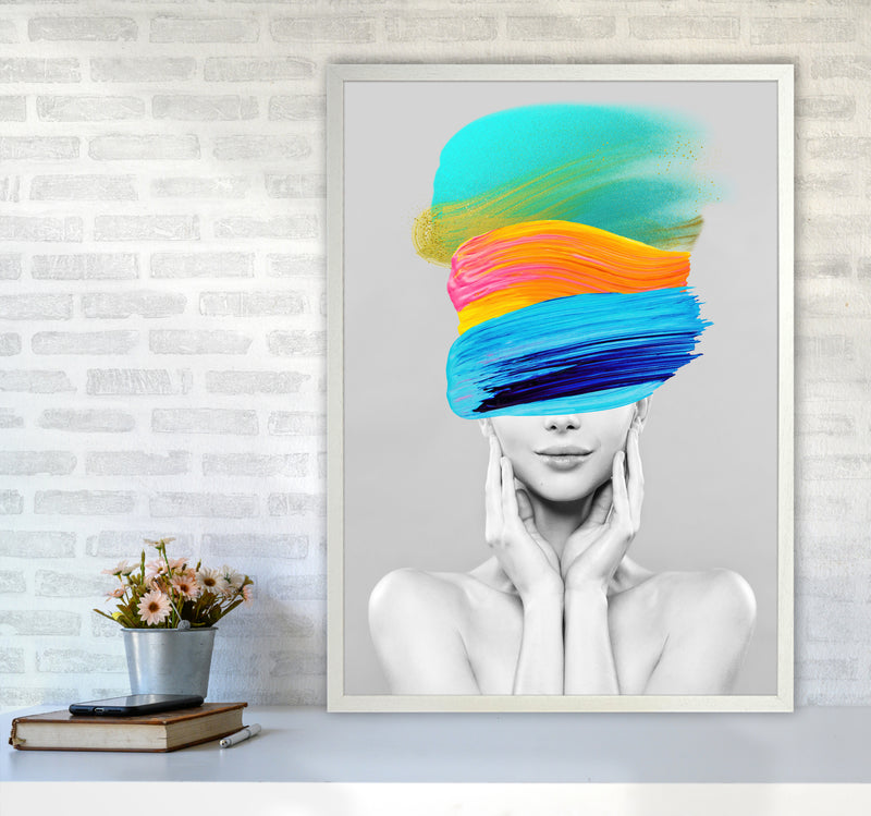 Beauty In Colors II Fashion Art Print by Seven Trees Design A1 Oak Frame
