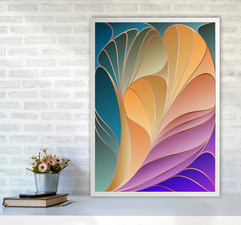Colorful Art Deco IV Art Print by Seven Trees Design A1 Oak Frame