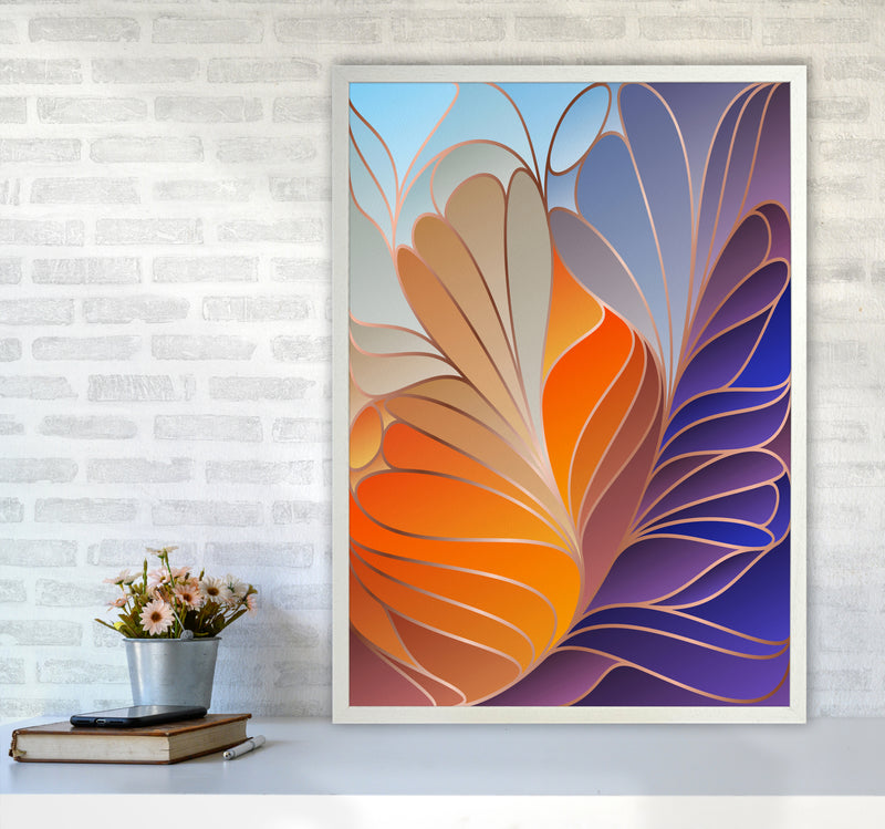 Colorful Art Deco III Art Print by Seven Trees Design A1 Oak Frame