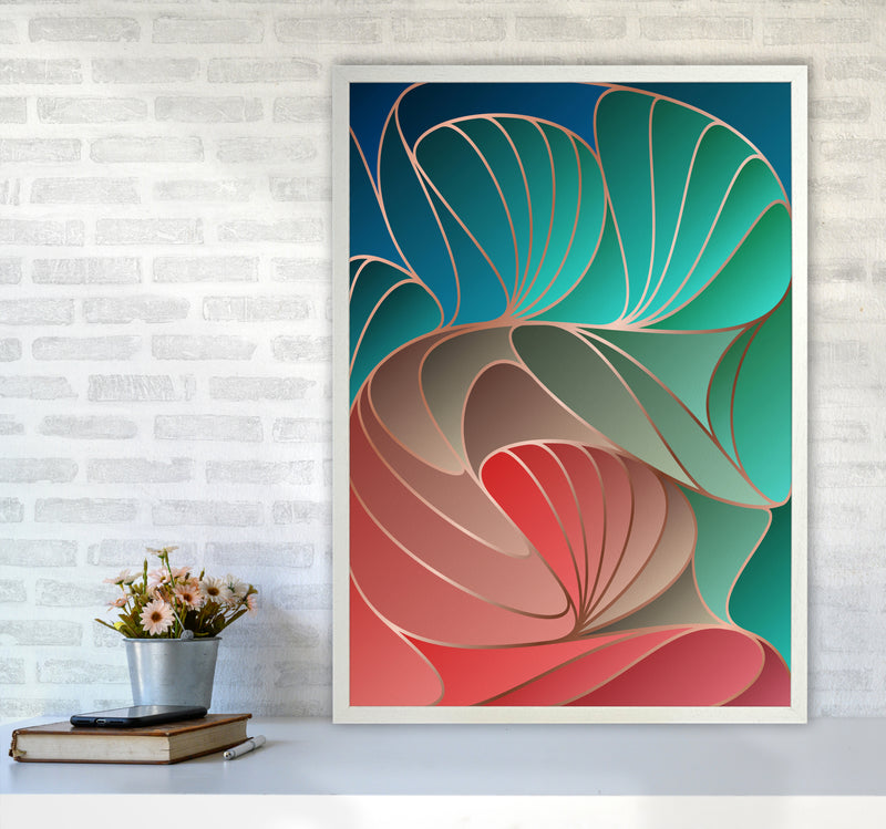 Colorful Art Deco I Art Print by Seven Trees Design A1 Oak Frame