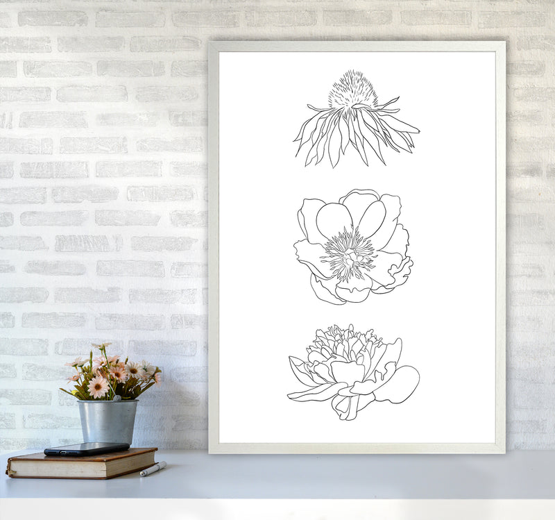 Hand Drawn Flowers Art Print by Seven Trees Design