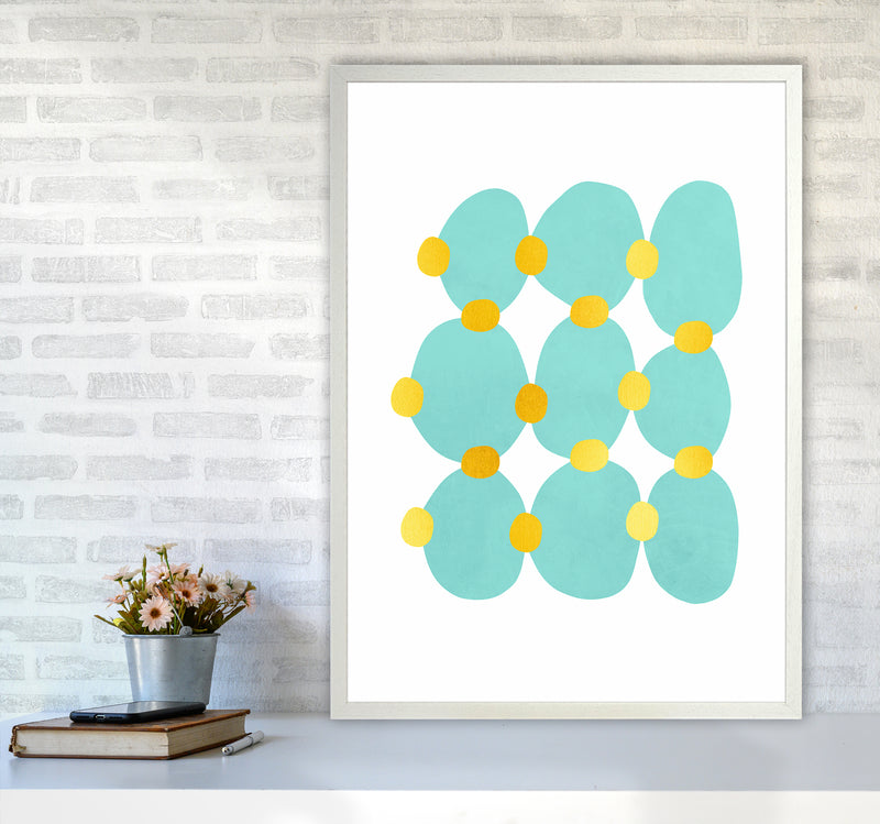 The Blue Islands Abstract Art Print by Seven Trees Design
