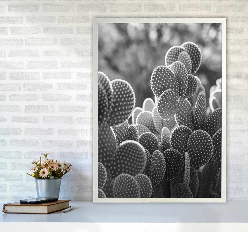 The Cacti Cactus B&W Art Print by Seven Trees Design