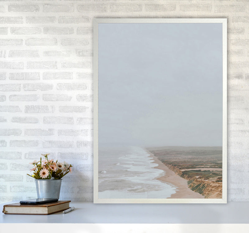 Fog and Waves Art Print by Seven Trees Design A1 Oak Frame