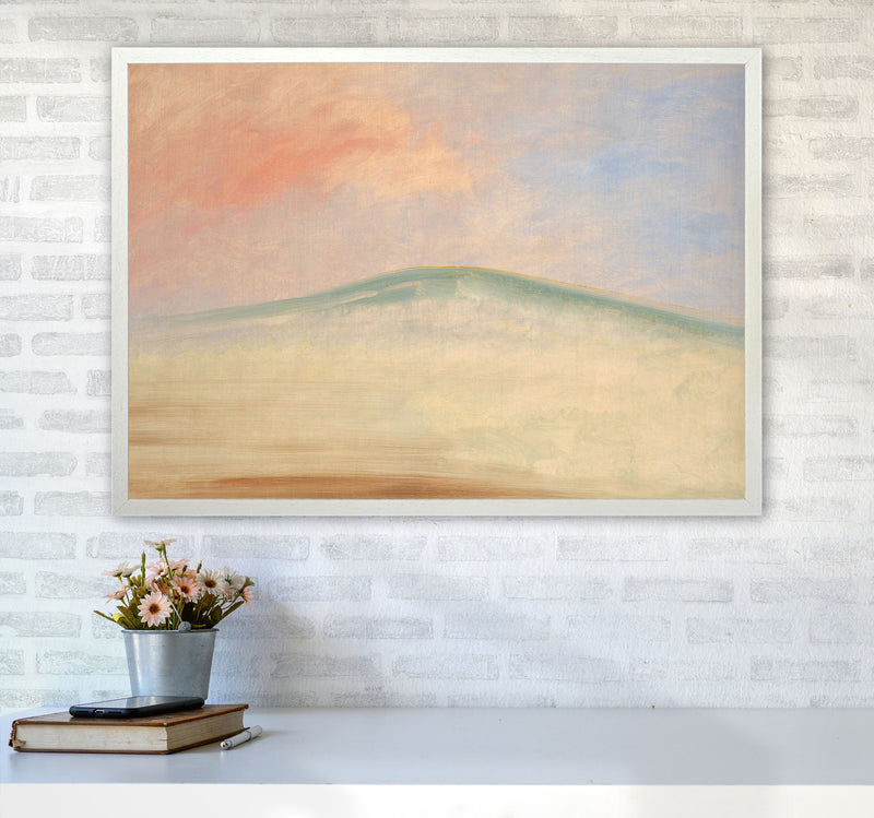 Mountain In the Sky Art Print by Seven Trees Design A1 Oak Frame
