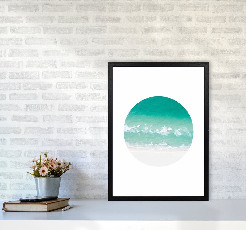 La Mar Beach Art Print by Seven Trees Design A2 White Frame