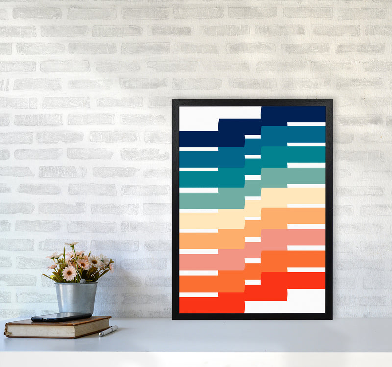 The Modern Geometry Art Print by Seven Trees Design A2 White Frame