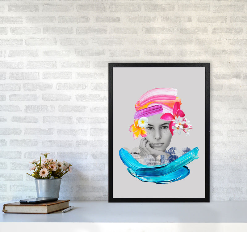 Imagination Girl Art Print by Seven Trees Design A2 White Frame