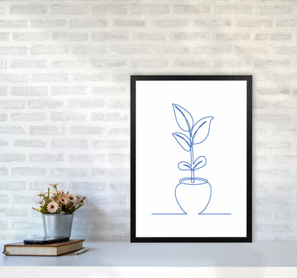 One Line Plant II Art Print by Seven Trees Design A2 White Frame