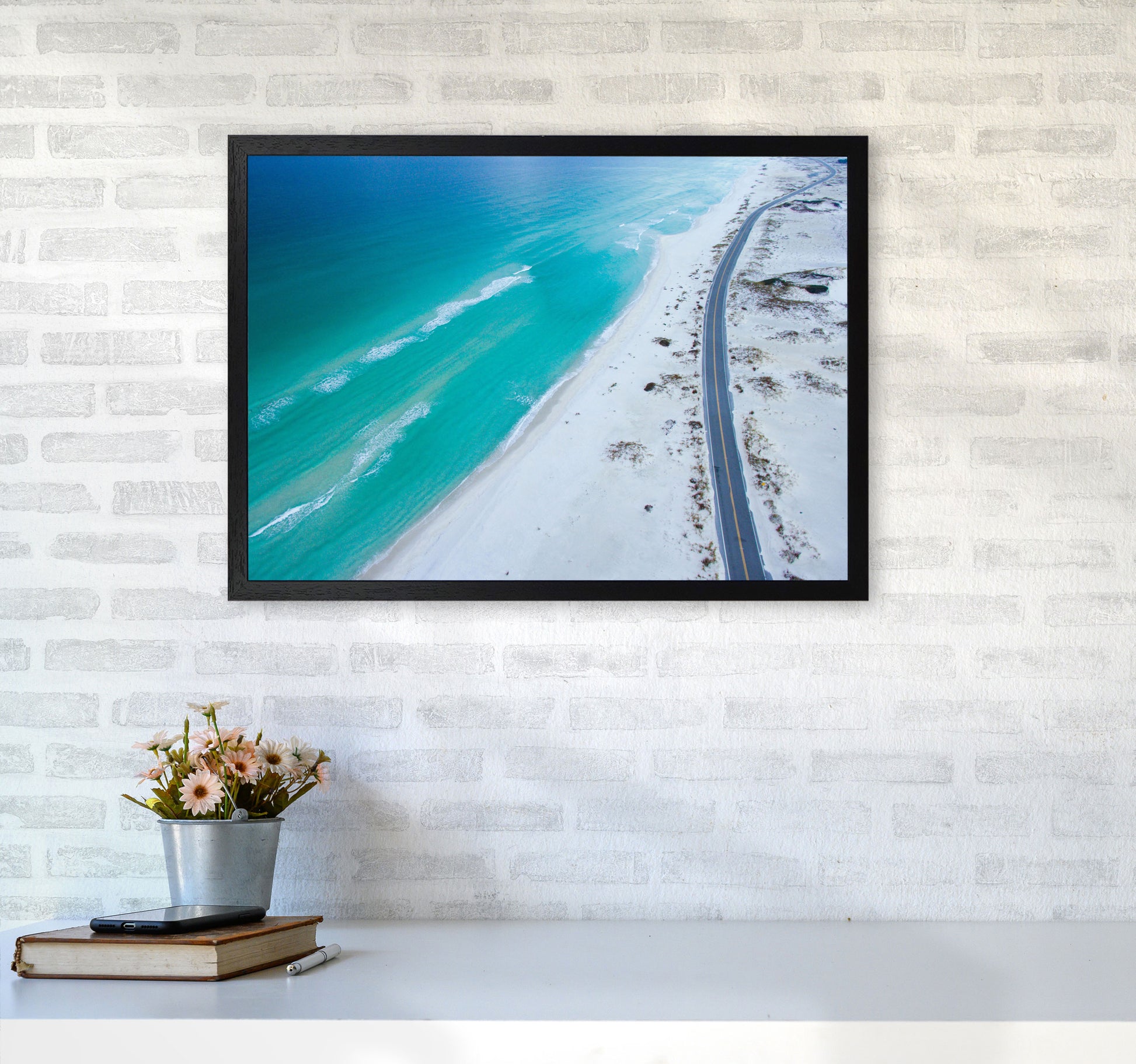 The View Art Print by Seven Trees Design A2 White Frame