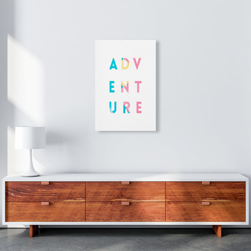 Adventure In Colors Quote Art Print by Seven Trees Design A2 Canvas