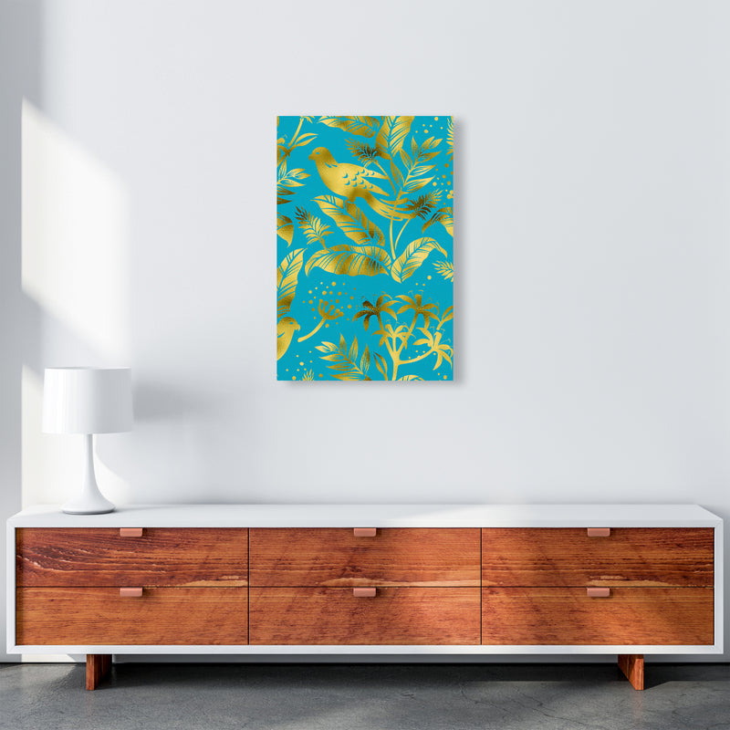 Gold Fauna Art Print by Seven Trees Design A2 Canvas