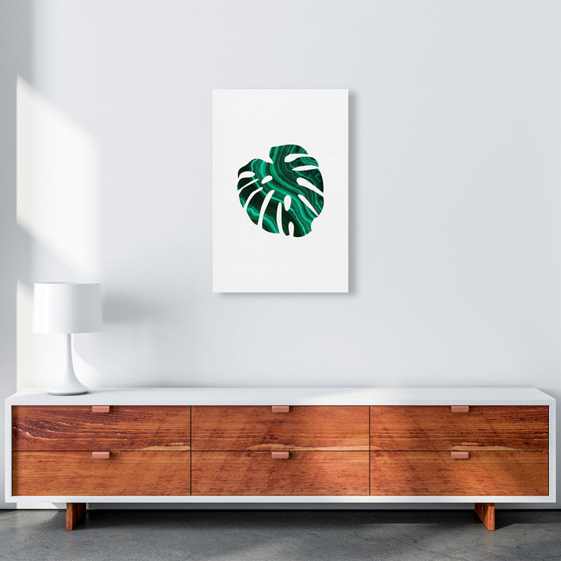 Green Marble Leaf I Art Print by Seven Trees Design A2 Canvas
