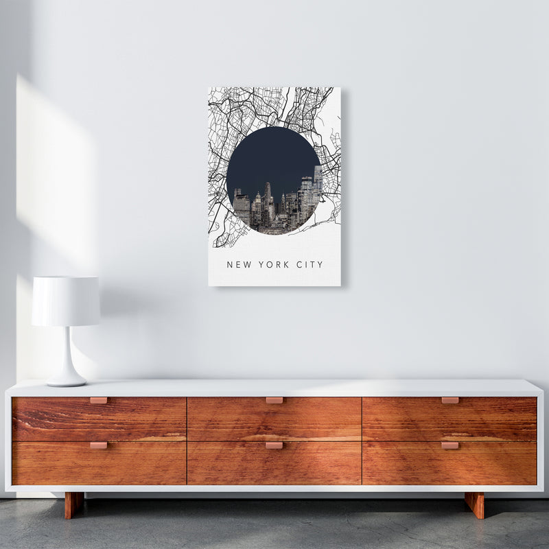 New York City Streets Collage Art Print by Seven Trees Design A2 Canvas