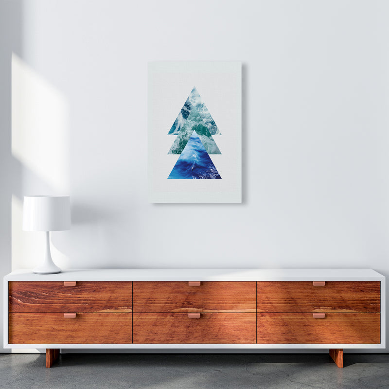 Ocean Triangles Art Print by Seven Trees Design A2 Canvas