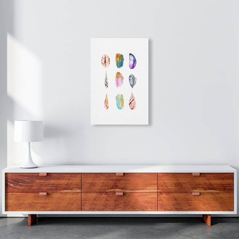 Sea And Brush Strokes I Shell Art Print by Seven Trees Design A2 Canvas
