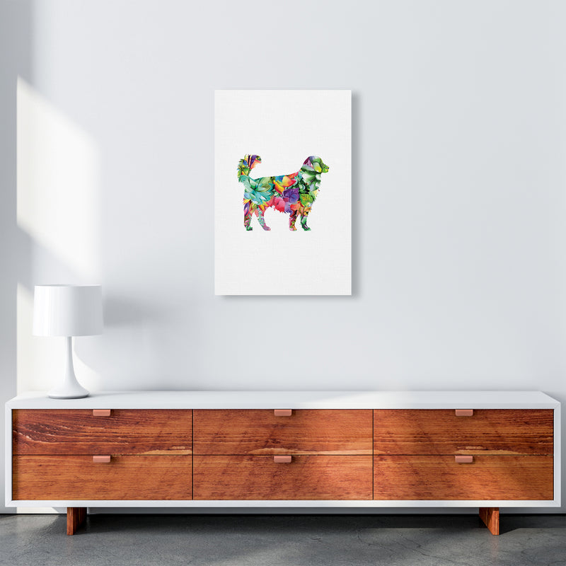 Succulents Dog Animal Art Print by Seven Trees Design A2 Canvas