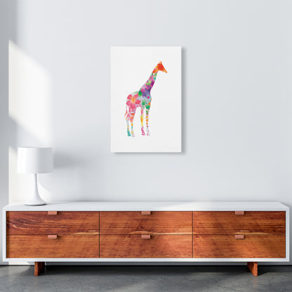 The Floral Giraffe Animal Art Print by Seven Trees Design A2 Canvas