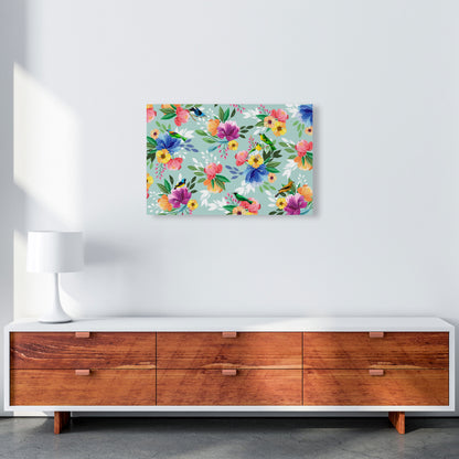 flowers birds Art Print by Seven Trees Design A2 Canvas