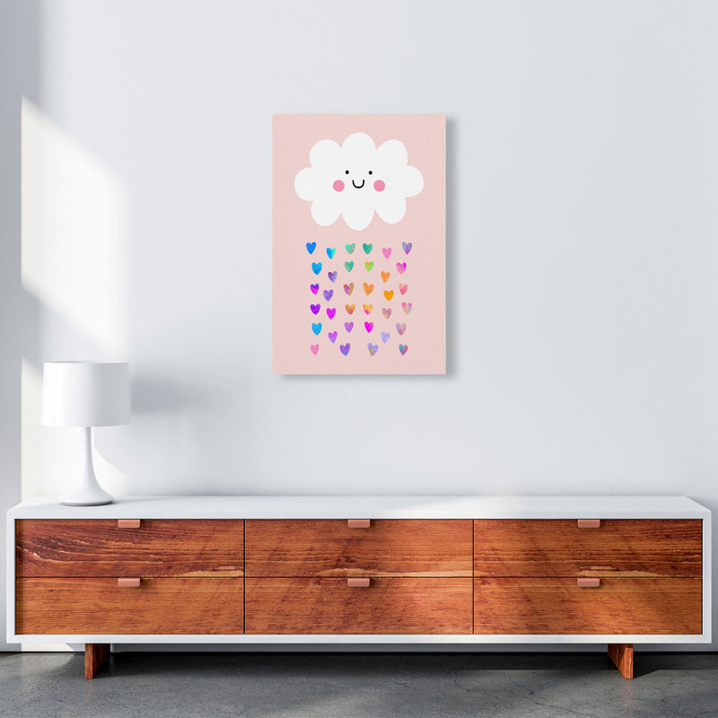 Happy Cloud Art Print by Seven Trees Design A2 Canvas