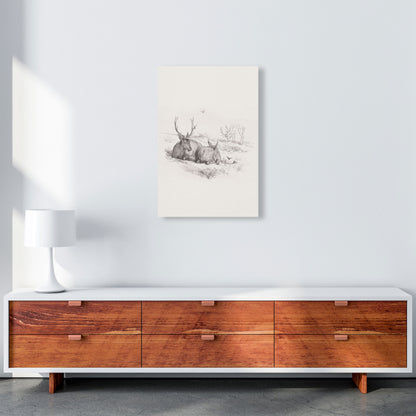 Reindeer Chilling Art Print by Seven Trees Design A2 Canvas