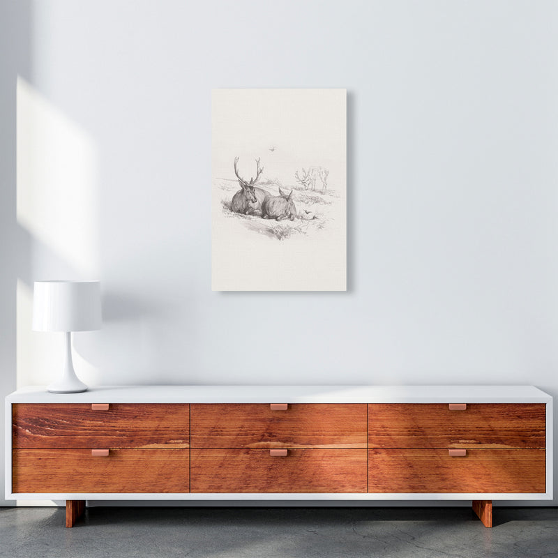 Reindeer Chilling Art Print by Seven Trees Design A2 Canvas