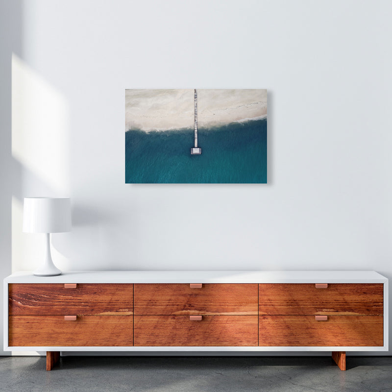 The bay from the sky Art Print by Seven Trees Design A2 Canvas