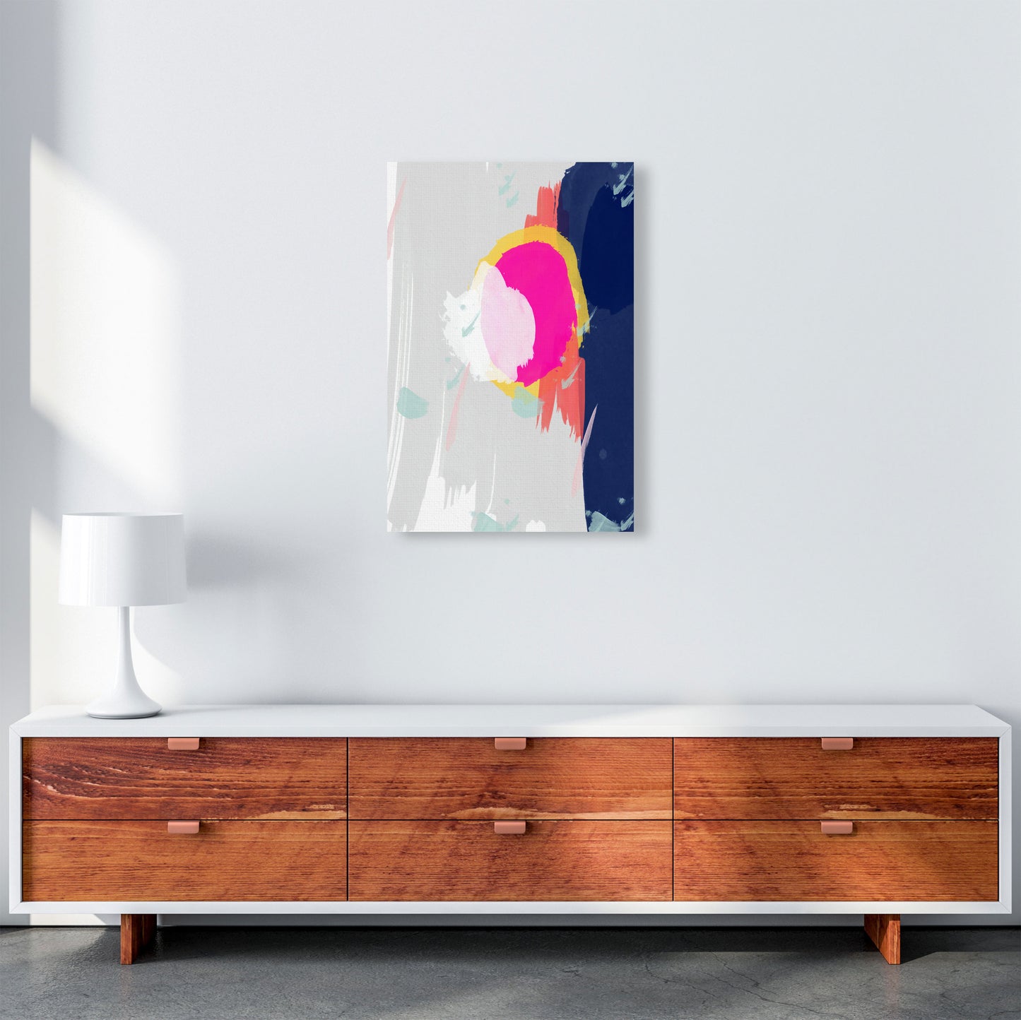 The Happy Paint Strokes Art Print by Seven Trees Design A2 Canvas